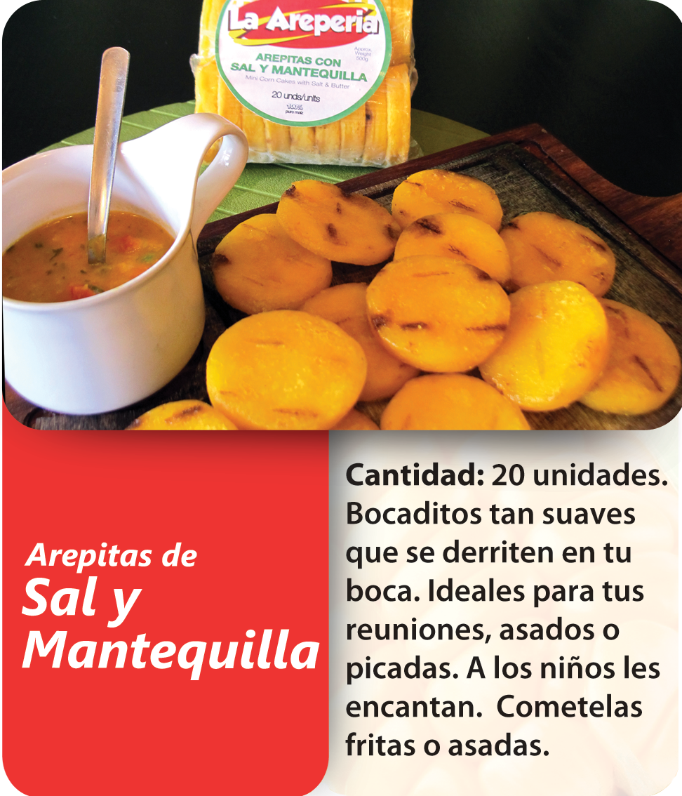 Arepitas Sal y Mantequilla